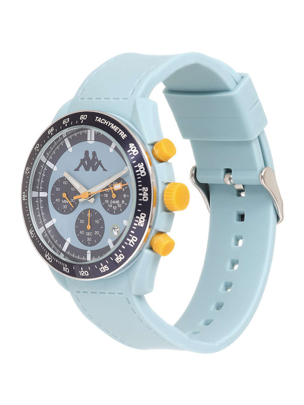 Orologio Cronografo Unisex Kappa KW-041 Cinturino in Silicone Azzurro