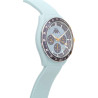 Orologio Cronografo Unisex Kappa KW-041 Cinturino in Silicone Azzurro Cassa 45mm