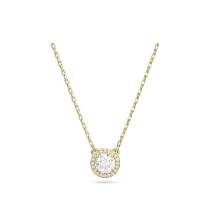 Collana Donna Liu Jo Acciaio dorato Catena Rollò Punto Luce Zircone Bianco LJ2505