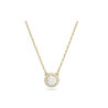 Collana Donna Liu Jo Acciaio dorato Catena Rollò Punto Luce Zircone Bianco LJ2505