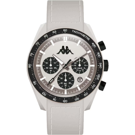 Orologio Cronografo Unisex Kappa KW-038 Cinturino in Silicone Grey Cassa 45mm