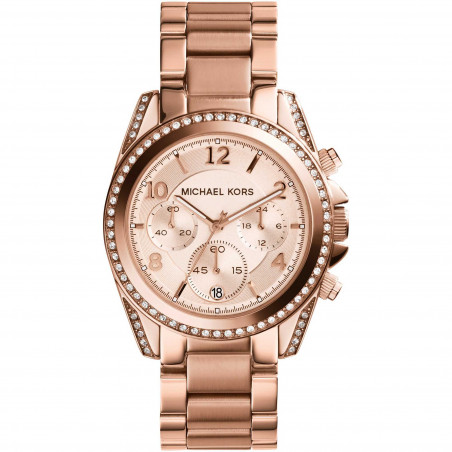 Orologio Cronografo Donna Michael Kors Blair MK5263 in Acciaio Oro Rosa 39 mm