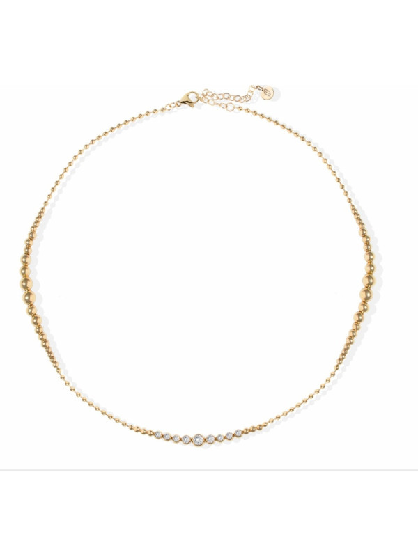 Collana Donna Liu Jo Acciaio dorata maglia a Pallini LJ2824