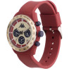 Orologio Cronografo Unisex Kappa KW-039 Cinturino in Silicone Bordeaux Cassa 45mm
