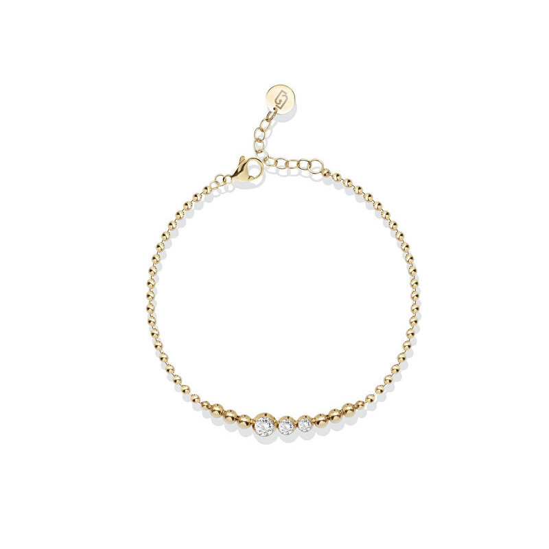 Bracciale a Sfere Placcato in Oro con Cristalli Liu Jo LJ2830 Bracciale a Sfere Placcato in Oro con Cristalli Liu Jo LJ2830