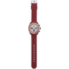 Orologio Cronografo Unisex Kappa KW-039 Cinturino in Silicone Bordeaux Cassa 45mm