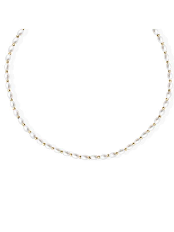 Collana Donna Liujo LJ2844 con Perle in Acciaio Silver