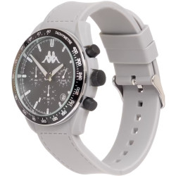 Orologio Cronografo Unisex Kappa KW-047 Cinturino in Silicone Grigio Cassa 45mm