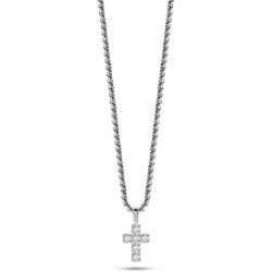Collana Uomo Liujo MLJ518 in Acciaio Silver con Croce