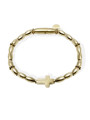 Bracciale Uomo LiuJo Acciaio Croce Oro Giallo MLJ544