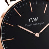 Orologio Solo Tempo Uomo Daniel Wellington DW00100148 Cinturino in Tela Nero