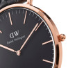 Orologio Solo Tempo Uomo Daniel Wellington DW00100148 Cinturino in Tela Nero