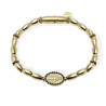 Bracciale Uomo LiuJo Acciaio Dorato Madonna Lucida Zirconi Neri MLJ553