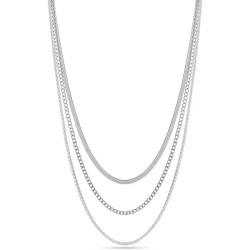 Collana Donna Multifilo LiuJo con Tennis LJ2645 Acciaio Silver