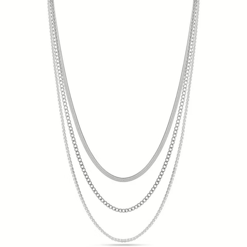 Collana Donna Multifilo LiuJo con Tennis LJ2645 Acciaio Silver Collana Donna Multifilo LiuJo con Tennis LJ2645 Acciaio Silver