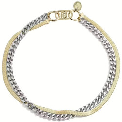 Collana Donna Liujo LJ2780 Fashon in Acciaio Silvere e Oro