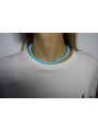 Collana Nadir Donna Pasta di Corallo Turchese con Perla Bianca Coltivata Centrale