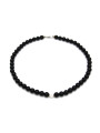 Collana Nadir Donna Pasta di Corallo Nero con Perla Bianca Coltivata Centrale