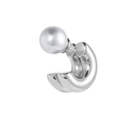 Monorecchino Donna cerchio Marlù acciaio chiusura a perla 33OR0082