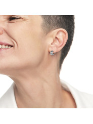 Monorecchino Donna cerchio Marlù acciaio chiusura a perla 33OR0082