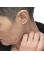 Monorecchino Donna cerchio Marlù acciaio chiusura a perla 33OR0082