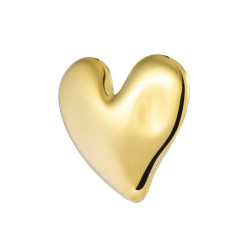 Monorecchino lobo Marlù acciaio dorato forma di cuore 33OR0087G