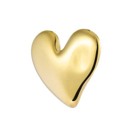 Monorecchino lobo Marlù acciaio dorato forma di cuore 33OR0087G