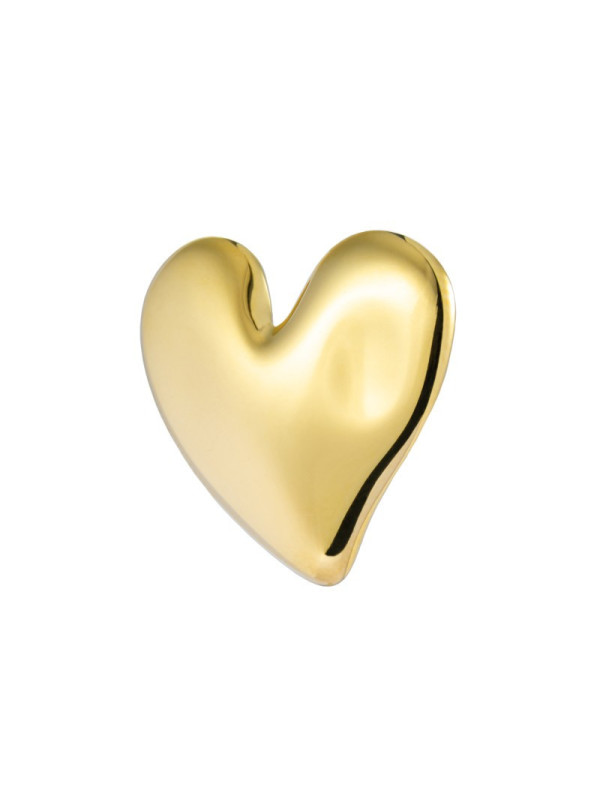 Monorecchino lobo Marlù acciaio dorato forma di cuore 33OR0087G