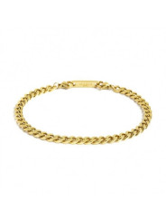Bracciale Uomo Marlù 2BR0064G-L Catena Grumetta in Acciaio Colore Oro Giallo