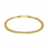Bracciale Uomo Marlù 2BR0064G-L Catena Grumetta in Acciaio Colore Oro Giallo