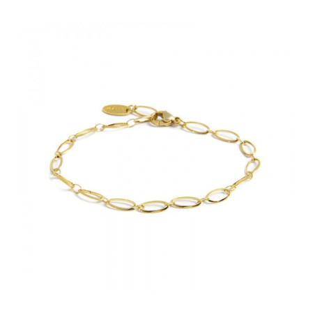 Bracciale Unisex Marlù 2BR0066G Catena in Acciaio Colore Oro