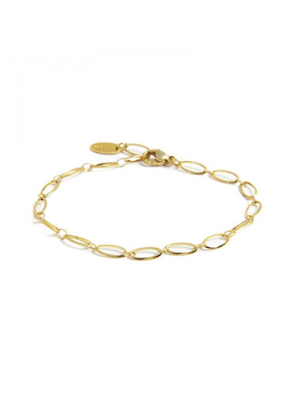 Bracciale Unisex Marlù 2BR0066G Catena in Acciaio Colore Oro
