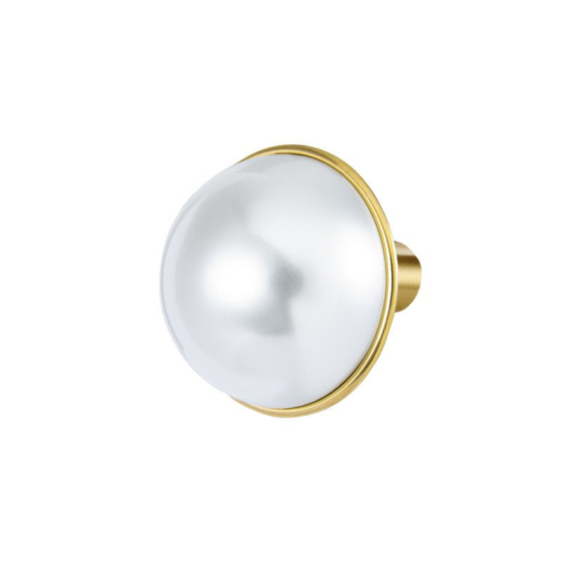 Monorecchino lobo Marlù acciaio dorato perla grande 33OR0092G-W Monorecchino lobo Marlù acciaio dorato perla grande 33OR0092G-W