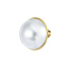 Monorecchino lobo Marlù acciaio dorato perla grande 33OR0092G-W