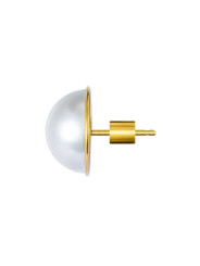 Monorecchino lobo Marlù acciaio dorato con perla 33OR0093G-W