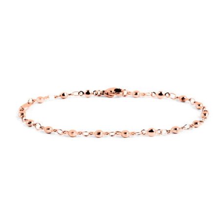 Bracciale Donna Marlù 2BR0060R in Acciaio 316L Colore Oro Rosa con Sfere
