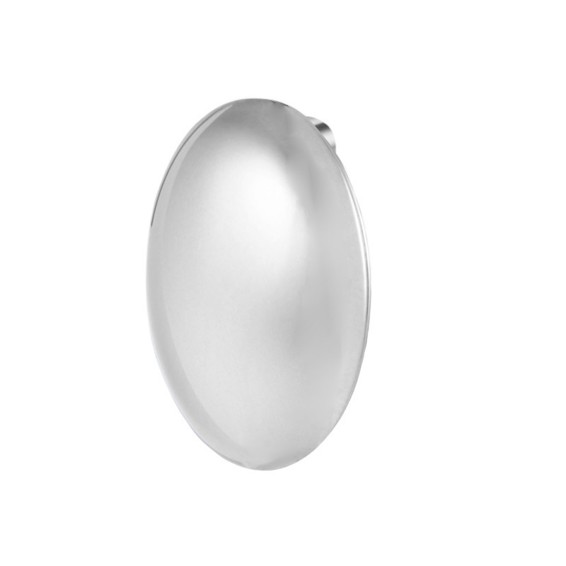Monorecchino lobo Marlù acciaio rodiato ovale piccolo 33OR0097