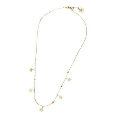 Collana Donna Marlù Time To 18CO012G in Acciaio Colore Oro con Stelle Lucky