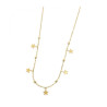 Collana Donna Marlù Time To 18CO012G in Acciaio Colore Oro con Stelle Lucky