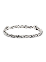 Bracciale Marlù unisex Namastè in acciaio Silver 13BR101