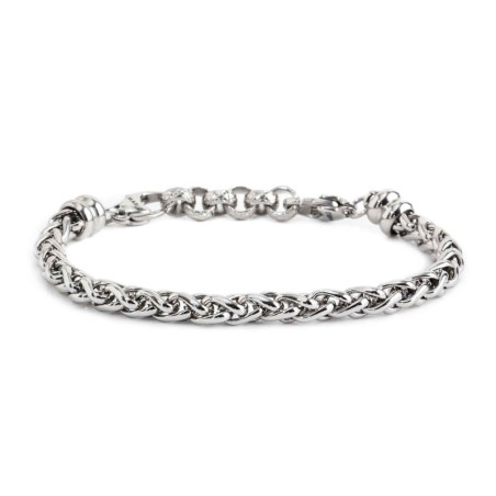 Bracciale Marlù unisex Namastè in acciaio Silver 13BR101