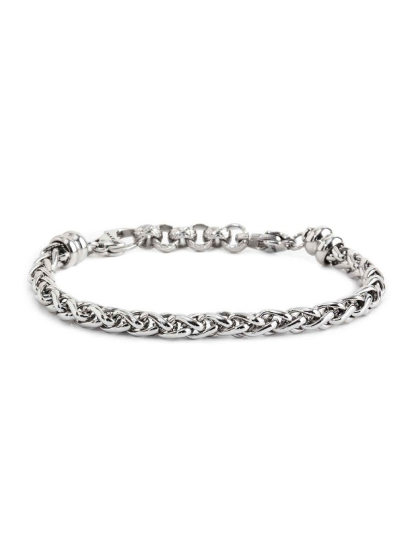 Bracciale Marlù unisex Namastè in acciaio Silver 13BR101