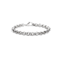 Bracciale Donna Marlù 15BR032 in Acciaio 316L Catena Diamantata Rolò Silver