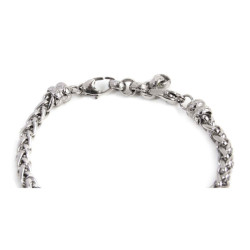 Bracciale Marlù unisex Namastè in acciaio Silver 13BR101