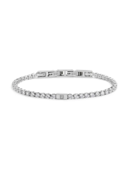 Bracciale Uomo Tennis Marlù 331BR0005W-S in Acciaio 316L Argento