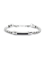Bracciale Uomo Marlù Man Class 4BR1816N in Acciaio 316L Argento e Nero