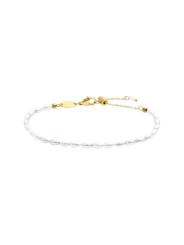 Bracciale catena Donna Marlù in acciaio dorato perle ovali 33BR0047G-W