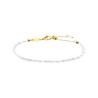 Bracciale catena Donna Marlù in acciaio dorato perle ovali 33BR0047G-W