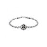Bracciale Uomo Marlù Man Class 4BR1819N In Acciaio 316l con Rosa Dei Venti