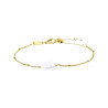 Bracciale Donna catena grumetta  Marlù acciaio Oro con perla 33BR0050G-W